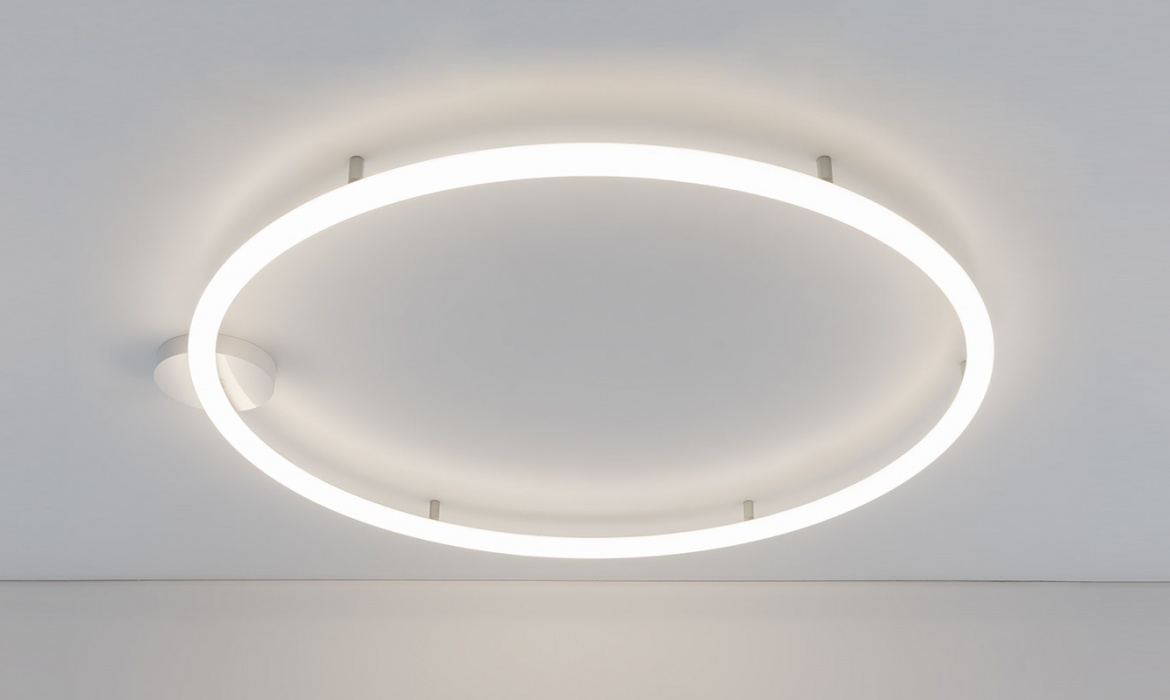 Alphabet of light circular Semi-recessed