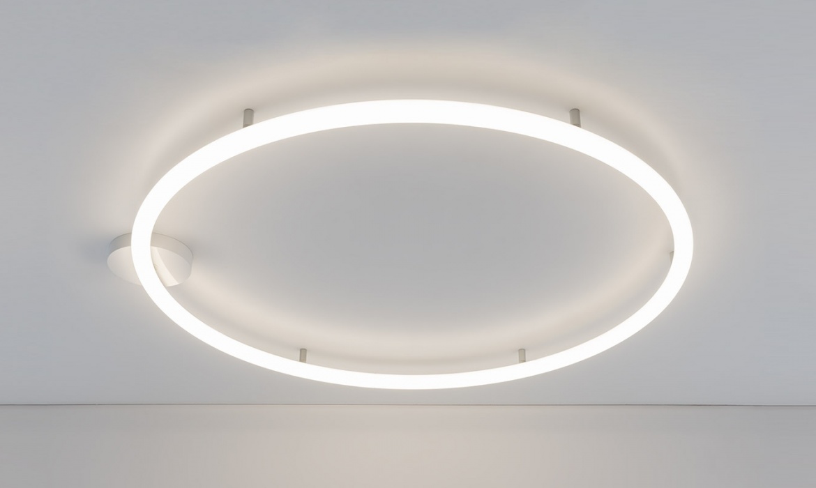 Alphabet of light circular Semi-recessed