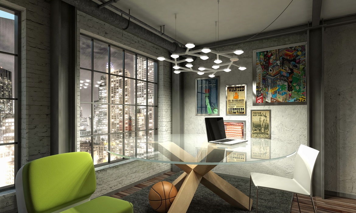 Led Net Circle Suspension