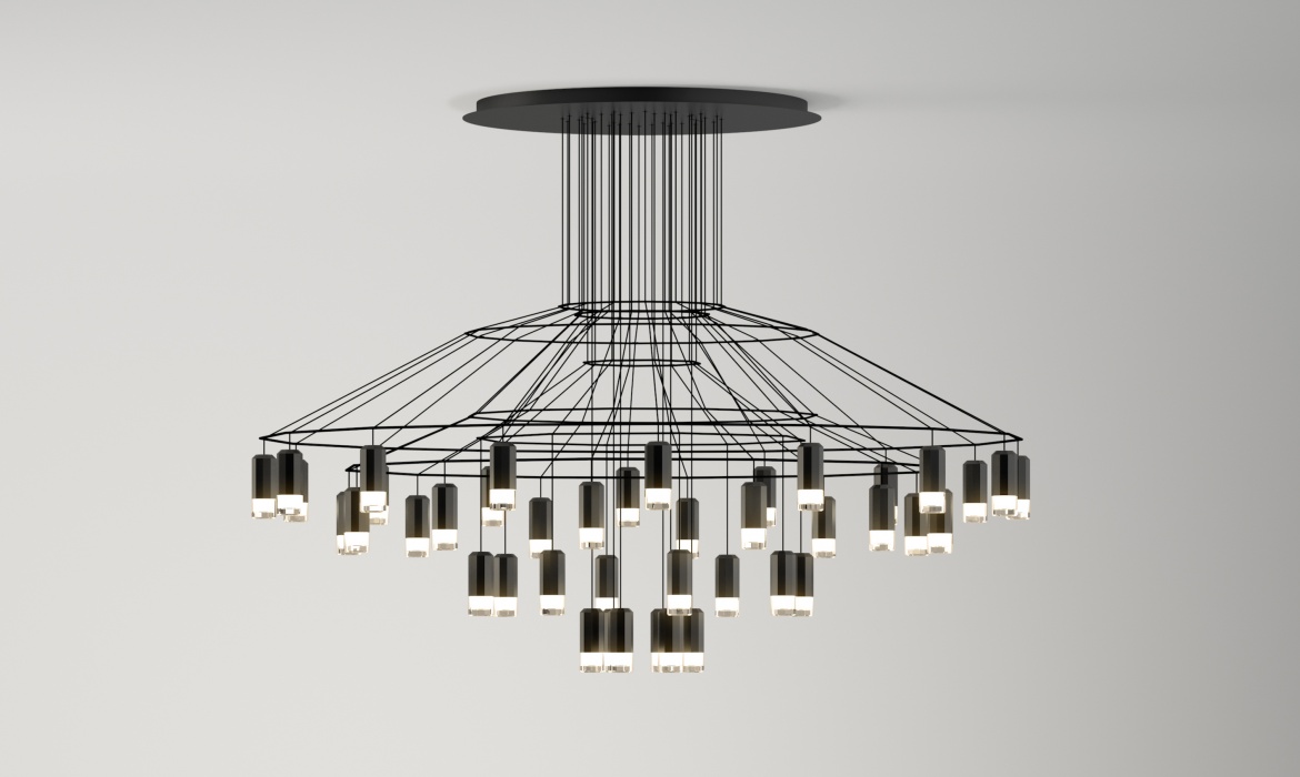 Wireflow Chandelier 0376