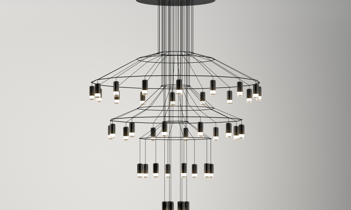 Wireflow Chandelier 0377